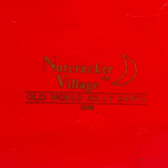 1998 Nutcracker Village Old World Jolly Santa Nutcracker with List Toys - Picture 9 of 13